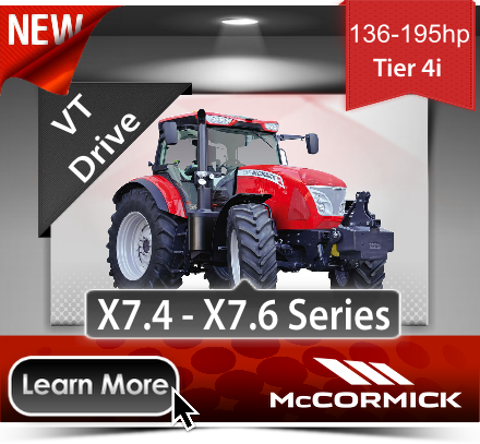 The New McCormick X7 VT DRIVE Series Tractor range from AgriArgo UK Limited